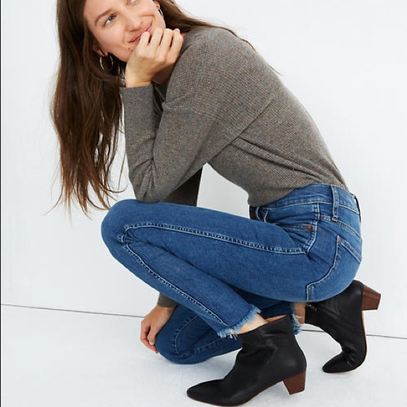 Madewell 10” High-Rise Skinny Jean Button Front 32 - Picture 3 of 6